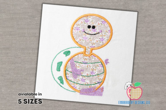 Cute Cartoon Turtle Applique for Boutique Apparel