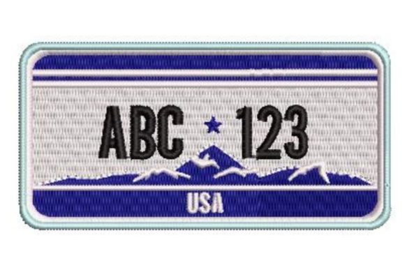 Licence Plate Template: A Holiday Embroidery Review
