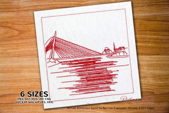 Reviewing the Seri Wawasan Bridge Design for Commercial Embroidery