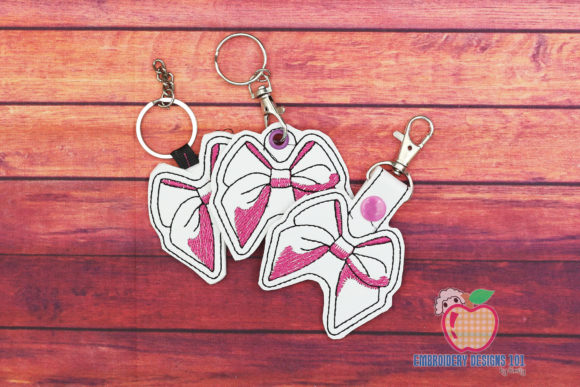 Ribbon Bow ITH KeyFob Snaptab Review for Apparel